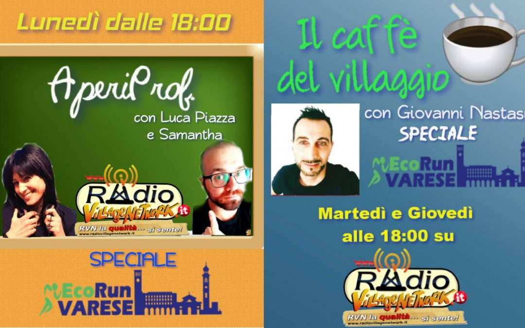 EcoRun Varese in onda su Radio Village Network