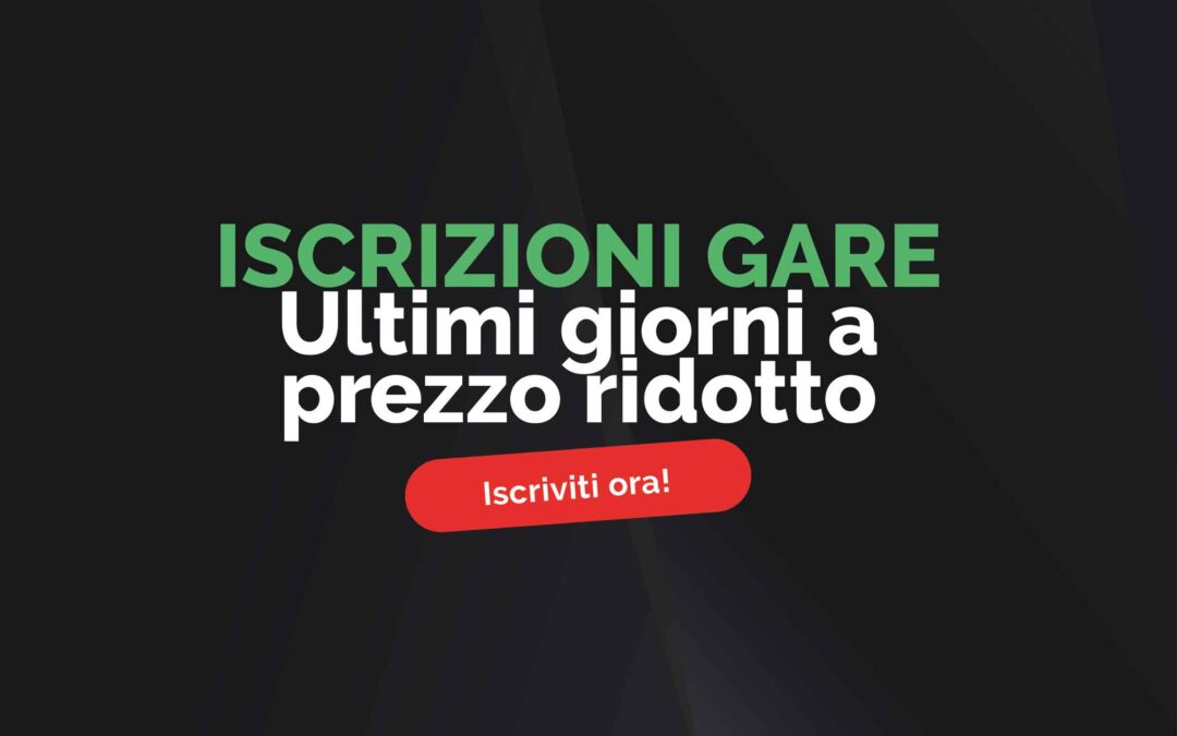 Cambio quota d’iscrizione: 15 Marzo ultimo giorno per approfittare del prezzo ridotto